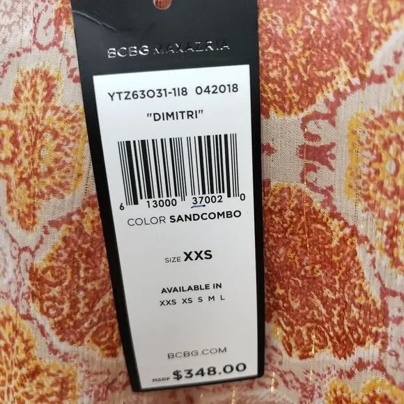 Bcbgmaxazria‎ Dimitri Silk-Blend Dress Size XXSMALL - Picture 12 of 13